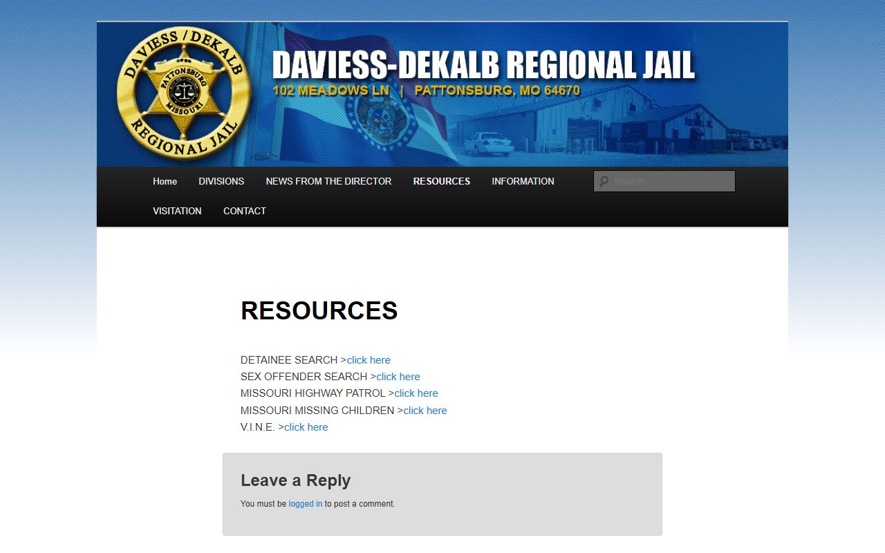 Gentry County Circuit Court regional jail court record context